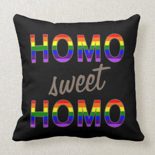 Coussin Homo doux homo gai drôle