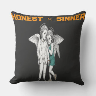 Coussin Honest & Sinner Love Art Collection Throw Pillow