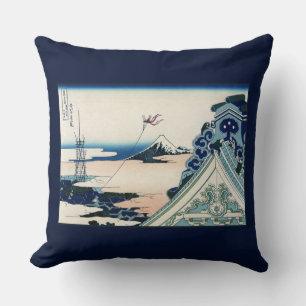 Coussin Honganji Temple Vista du Mont Fuji Bois japonais