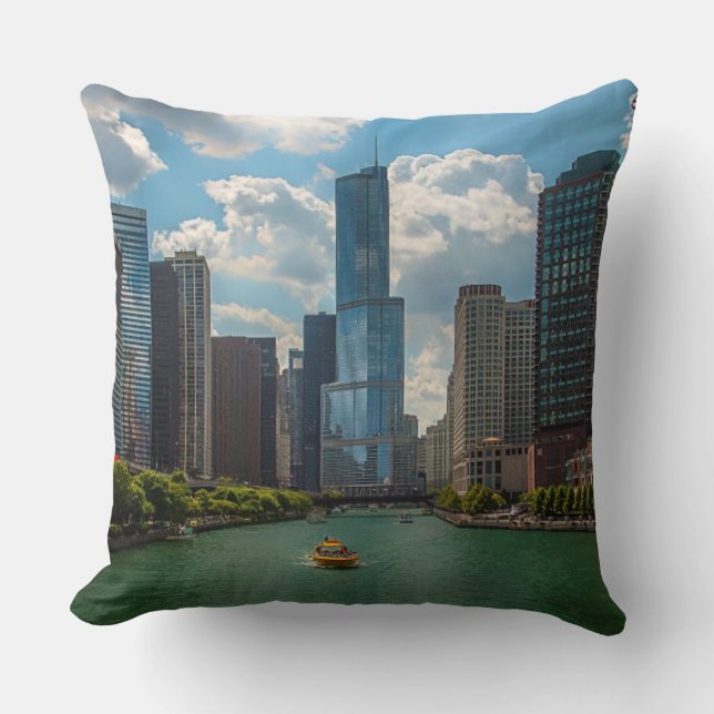 Coussin Horizon Chicago (Recto)