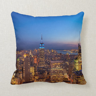 Coussin Horizon d'or de New York City