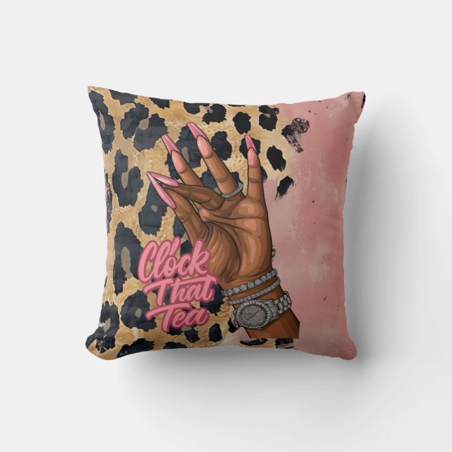 Coussin Horloge Ce Thé (Recto)