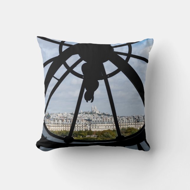 Coussin Horloge géante en verre au Musée d'Orsay - Paris (Recto)