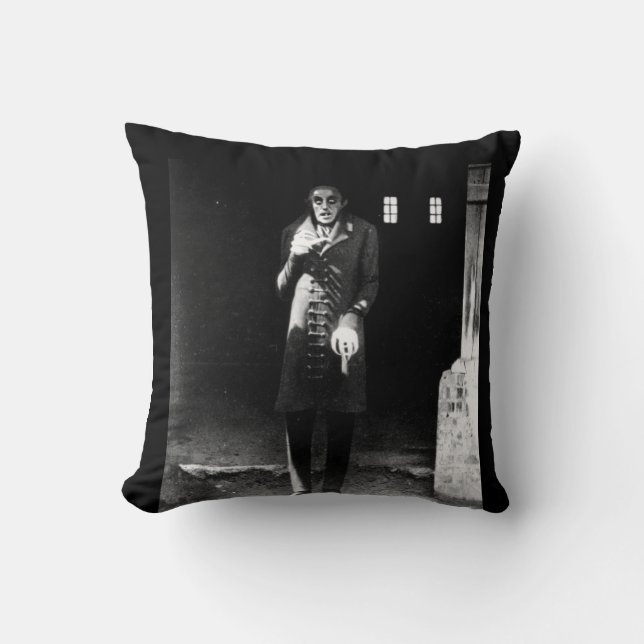 Coussin horreur "Nosferatu " des années 1920 (Recto)