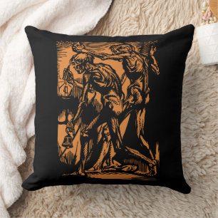 Coussin Horreurs exhumées de mineurs morts pour Halloween