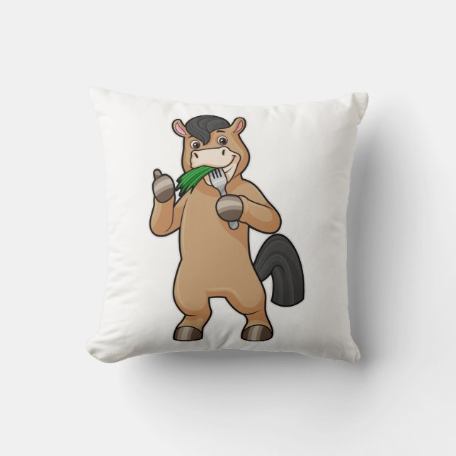 Coussin Horse at Eating Vegan (Recto)