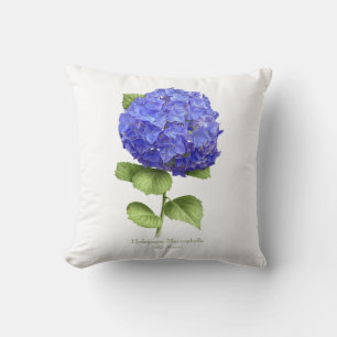 Coussin Hortensia bleu