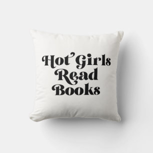 Coussin Hot Girls Lire des livres