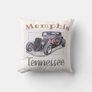 Coussin Hotrod Vintage "Memphis Tennessee"