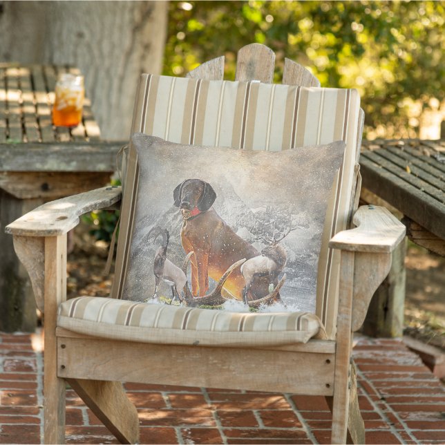 Coussin Hound de montagne bavarois, Art (Chaise)