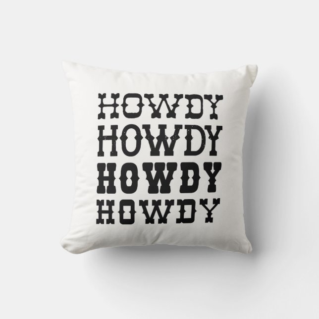 Coussin Howdy (Recto)