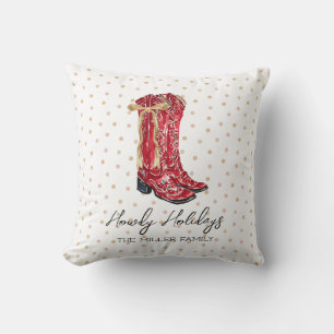 Coussin Howdy Holidays Cowgirl