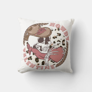 Coussin Howdy Valentine Skeleton