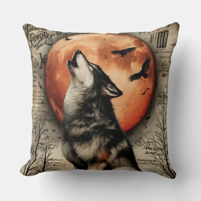 Coussin Howl & Hallow - Sous la lune brûlante (Recto)