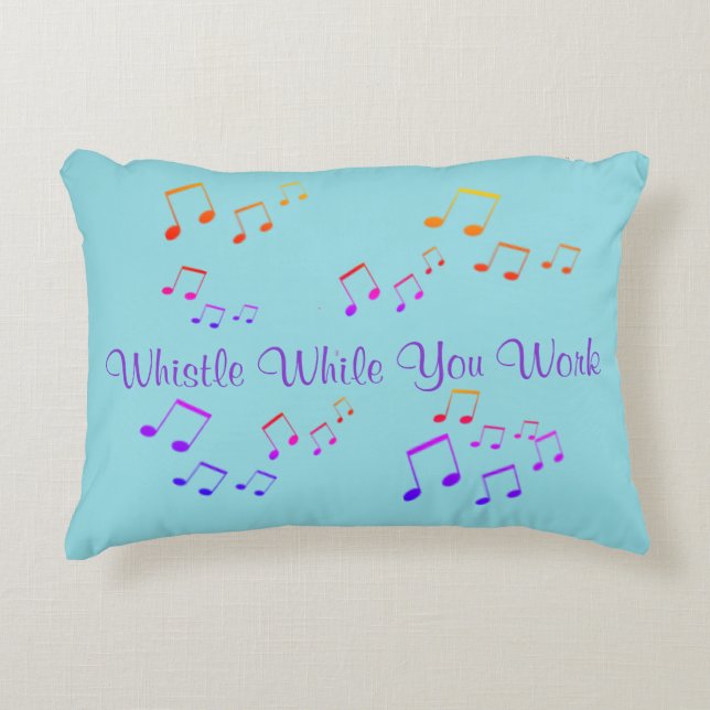 Coussin - huit notes volantes (Devant)