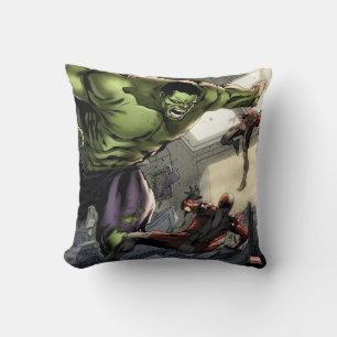 Coussin Hulk Écrasant Ses Ennemis