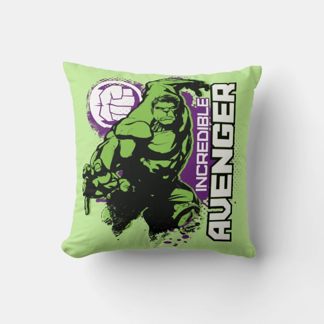 Coussin Hulk Incroyable Vengeur (Recto)
