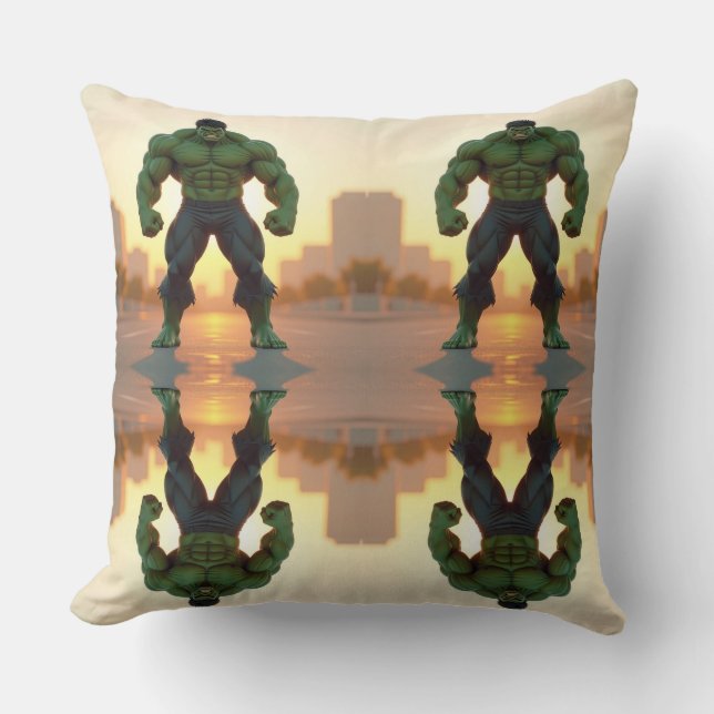 Coussin Hulk Throw Pillow (Recto)