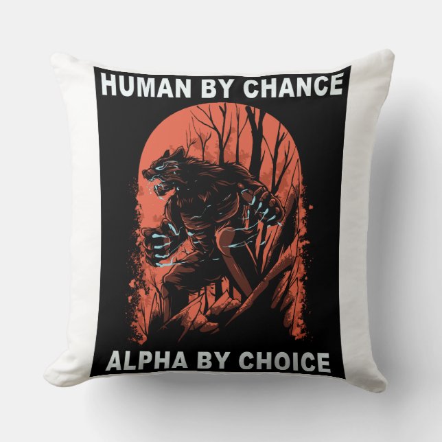 Coussin Humain Par Chance Alpha Par Choix - Wolverine (Recto)