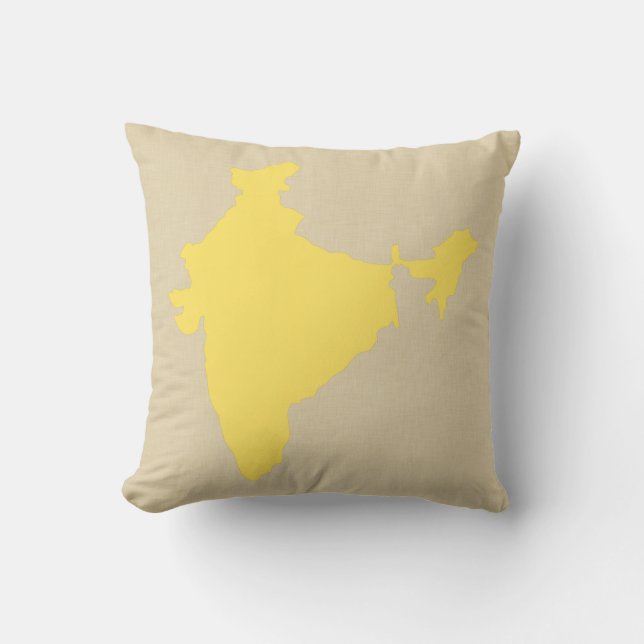 Coussin Humeurs d'épices de moutarde Inde (Recto)