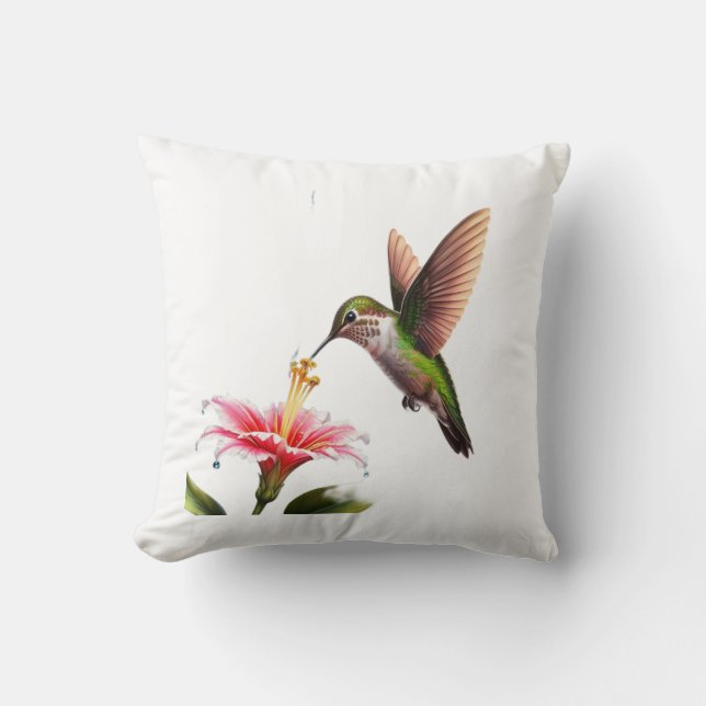 Coussin Humming Bird à midi (Recto)