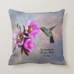 COUSSIN HUMMINGBIRD-GRANDMA VOUS AIME