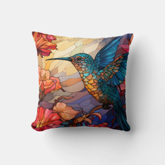 Coussin Hummingbird Throw Pillow