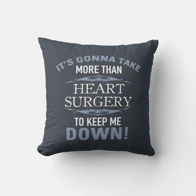 Coussin Humour de chirurgie cardiaque (Recto)