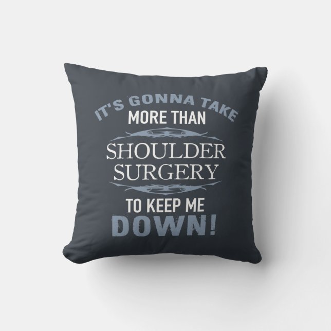 Coussin Humour de chirurgie de l'épaule (Recto)