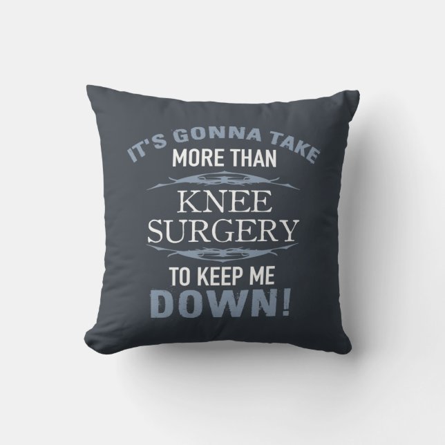 Coussin Humour de chirurgie du genou (Recto)