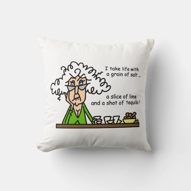 Coussin Humour de la vie et de tequila (Recto)