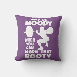 Coussin Humour de l'entraînement - Travail que le chou, la