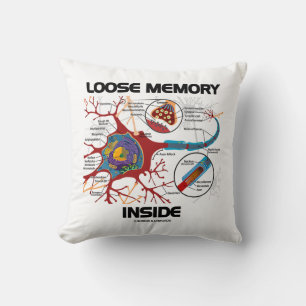 Coussin Humour Geek de la synapse de neurone de la mémoire