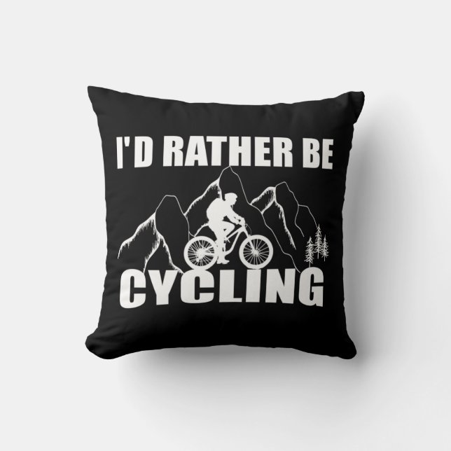 Coussin Humour VTT - Cyclisme Drôle (Recto)