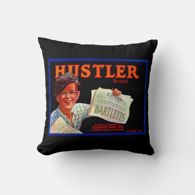 Coussin Hustler Bartletts (Recto)