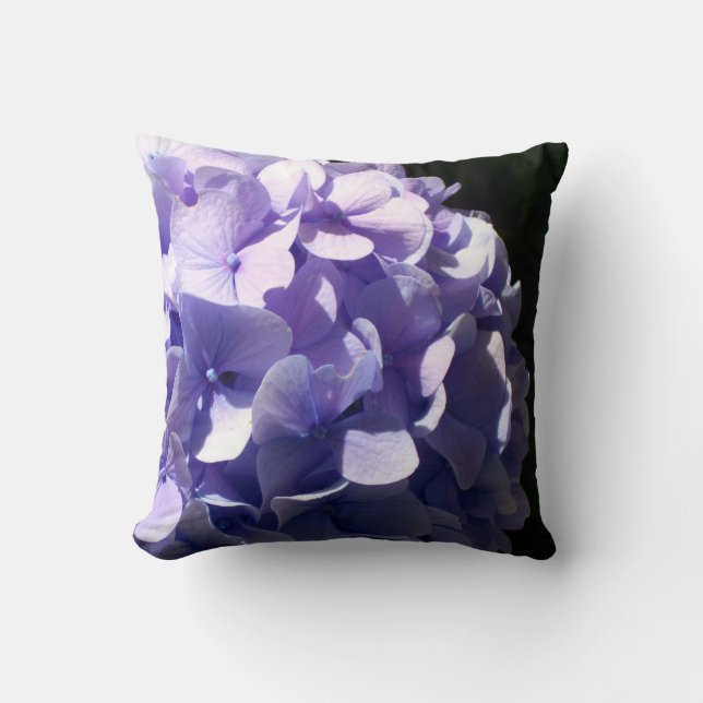 Coussin Hydrangée violette (Recto)