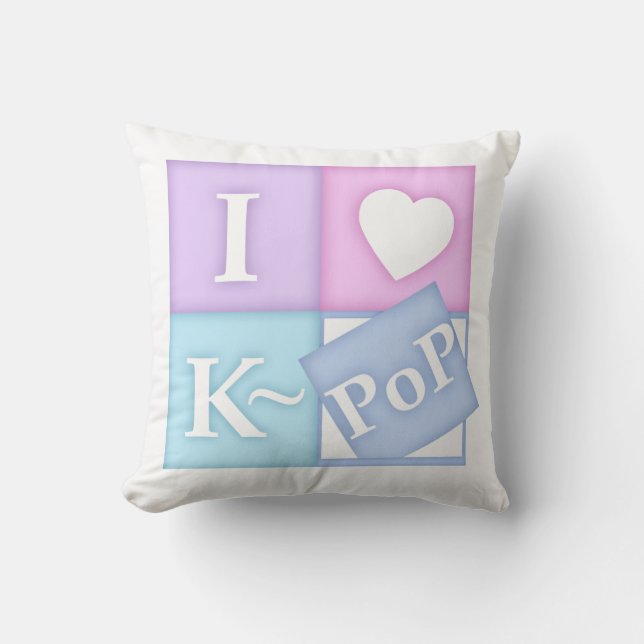 Coussin I coeur K~Pop (Recto)