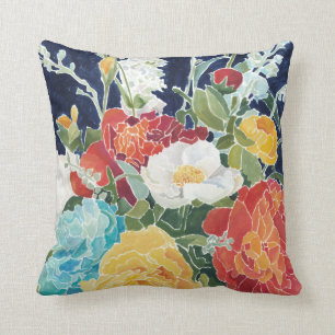 Coussin I floral de minuit
