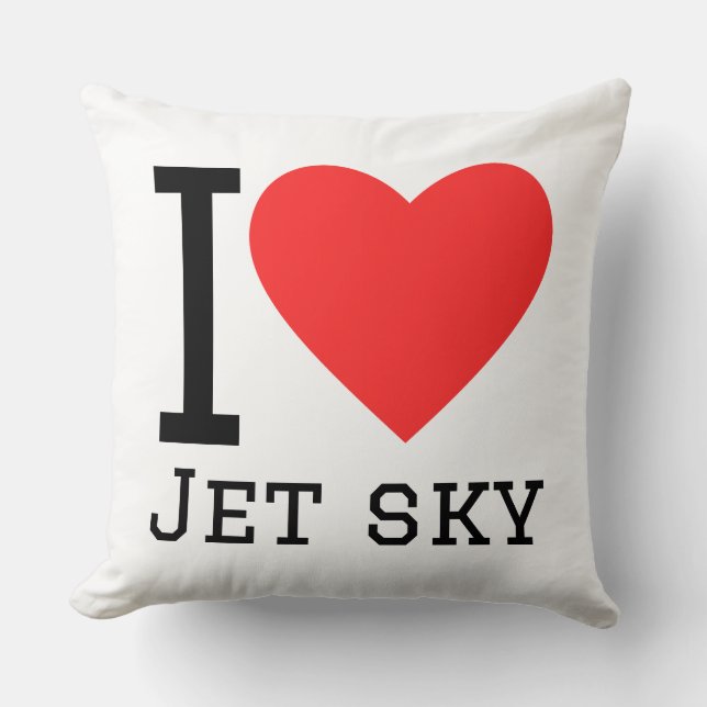 Coussin I love jet sky (Recto)