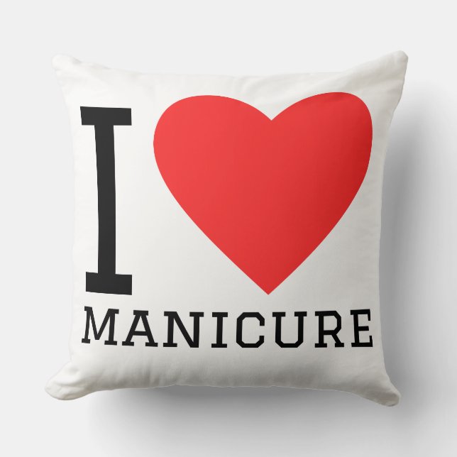 Coussin I love manicure (Recto)