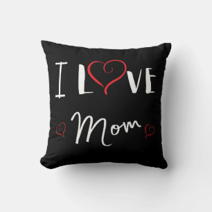 Coussin I love Mom - Fêtes des mères -Cadeau pour ma maman
