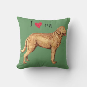 Coussin I Love my Chesapeake Bay Retriever
