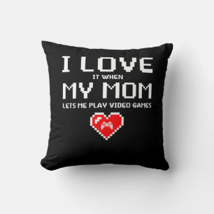 Coussin I Love My Mom Funny Teenager Cadeau Ado Garçon Ga