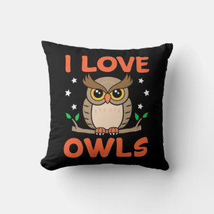 Coussin I Love Owls