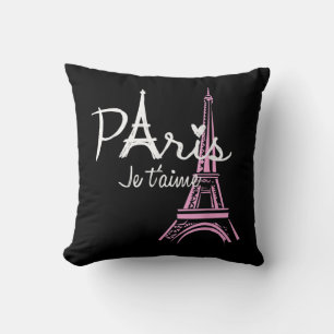 Coussin I Love Paris Tour Eiffel France Souvenir français
