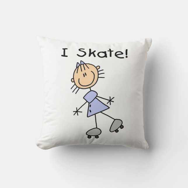 Coussin I Patinage - Patinage à rouleaux pour filles (Recto)