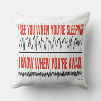 Coussin I See You When You're Sleeping Throw Pillow