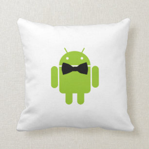 Coussin Icône androïde formelle de robot de cravate d'ar