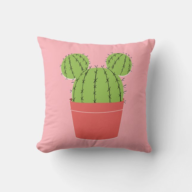 Coussin Icône de cactus Mickey Mouse (Recto)
