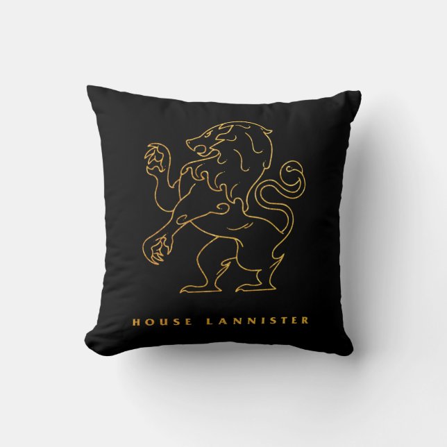 Coussin Icône de la maison Lannister (Recto)